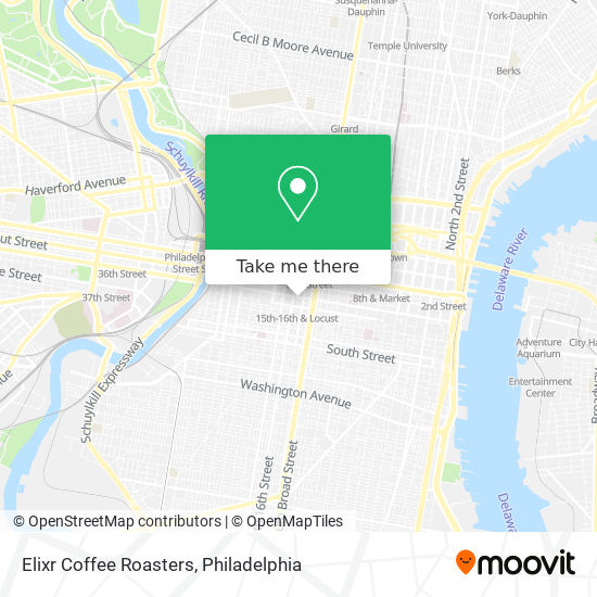 Elixr Coffee Roasters map