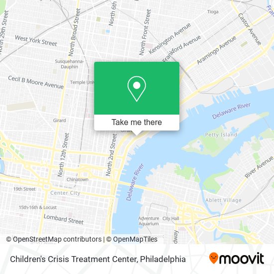 Children's Crisis Treatment Center map