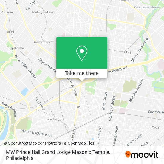 MW Prince Hall Grand Lodge Masonic Temple map