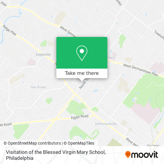 Visitation of the Blessed Virgin Mary School map