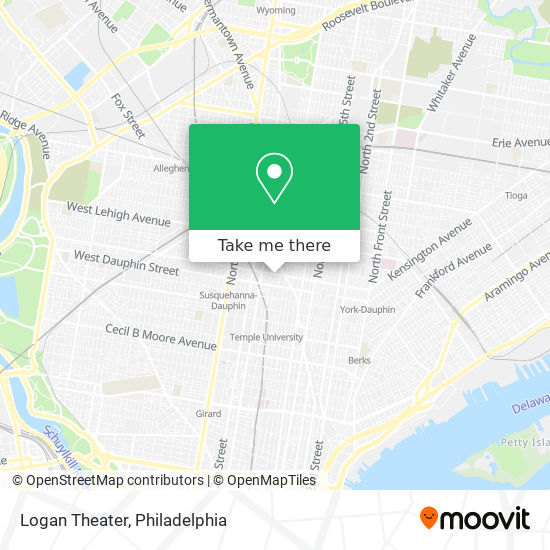 Logan Theater map