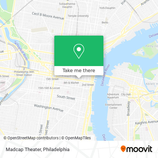 Madcap Theater map