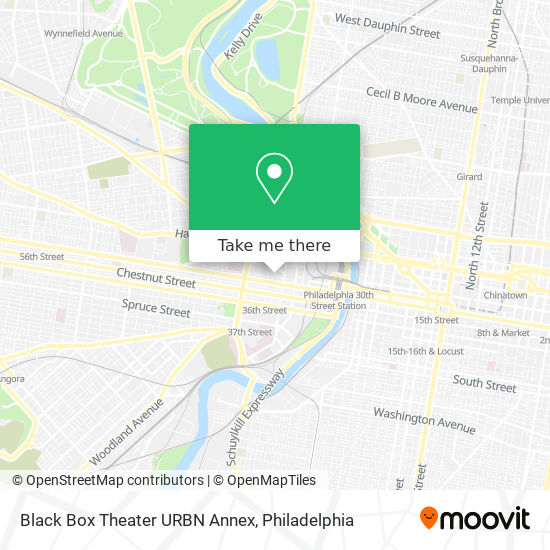 Mapa de Black Box Theater URBN Annex