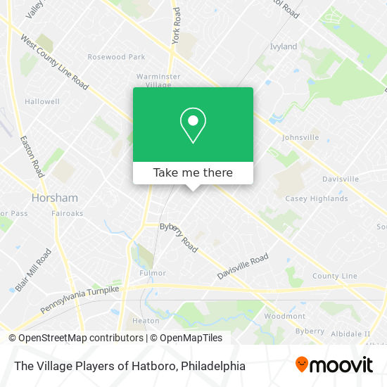 The Village Players of Hatboro map