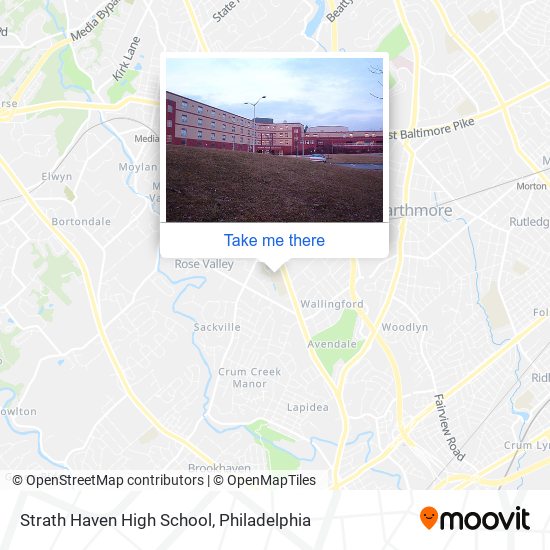 Strath Haven High School map