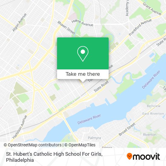St. Hubert's Catholic High School For Girls map