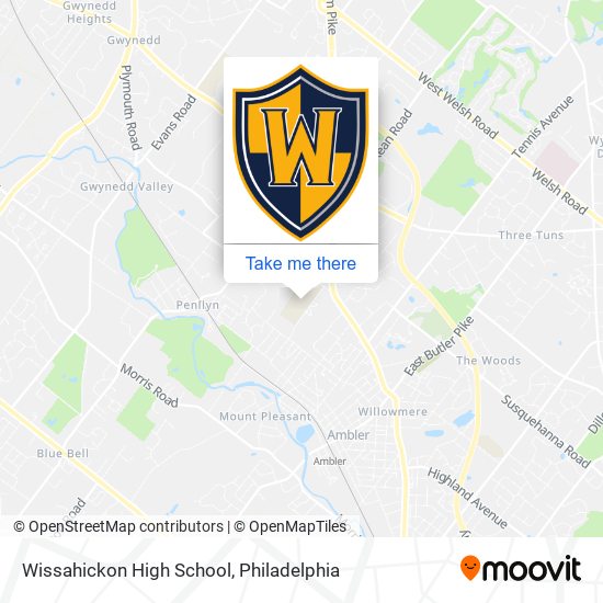 Wissahickon High School map