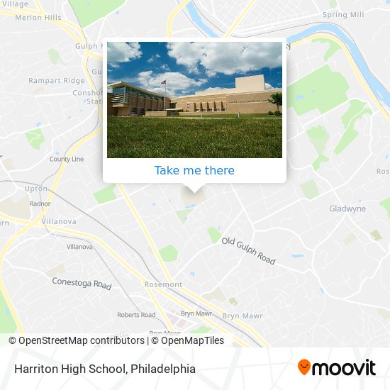 Harriton High School map