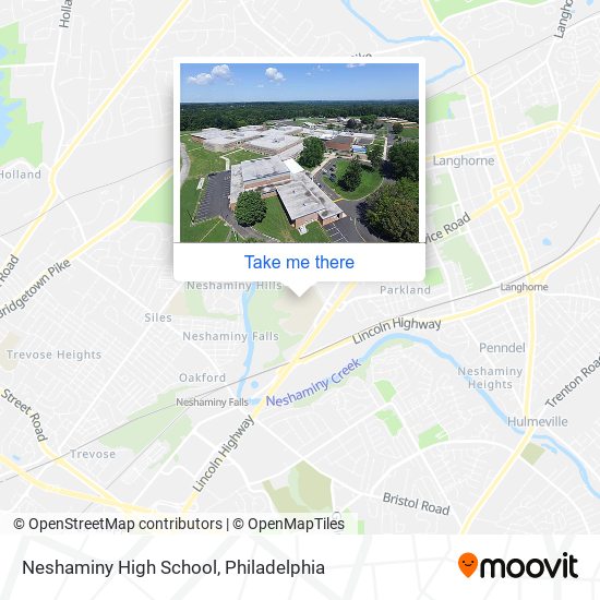 Neshaminy High School map