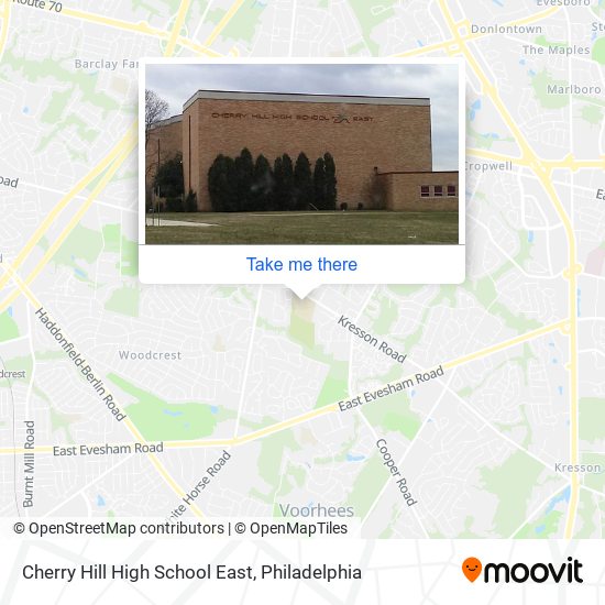 Cherry Hill High School East map
