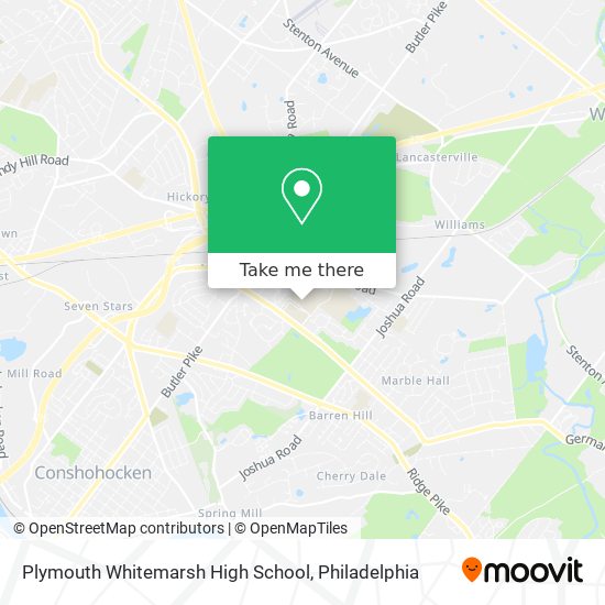 Mapa de Plymouth Whitemarsh High School