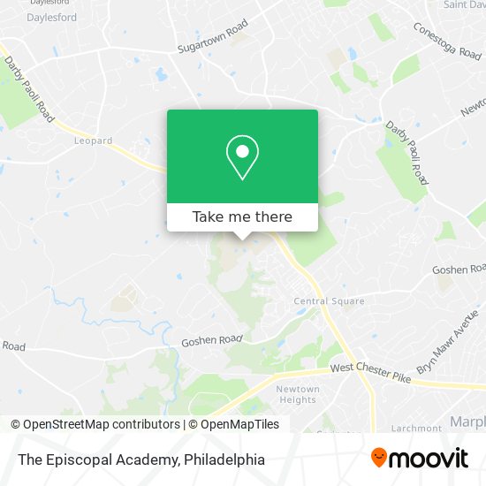 The Episcopal Academy map