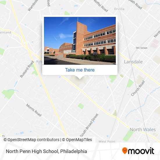 Mapa de North Penn High School