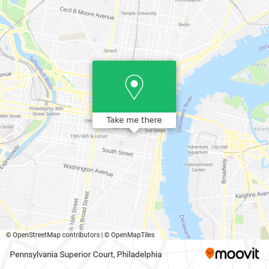 Mapa de Pennsylvania Superior Court
