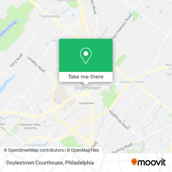 Doylestown Courthouse map