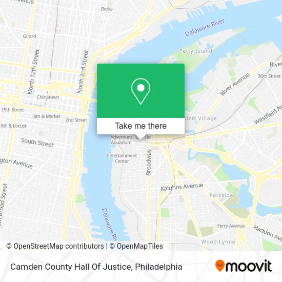 Mapa de Camden County Hall Of Justice