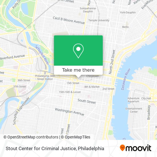 Stout Center for Criminal Justice map