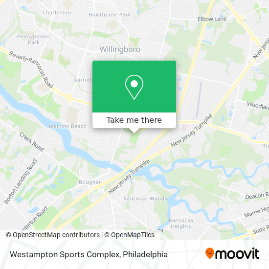 Mapa de Westampton Sports Complex