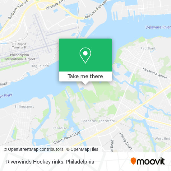 Riverwinds Hockey rinks map