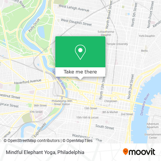 Mindful Elephant Yoga map