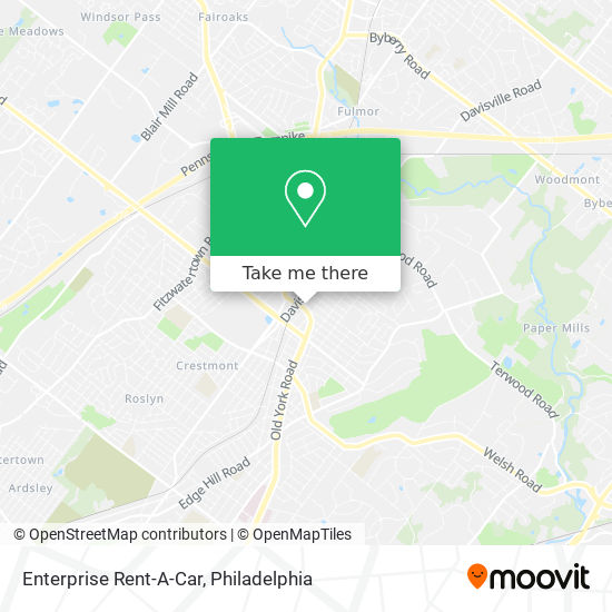 Enterprise Rent-A-Car map