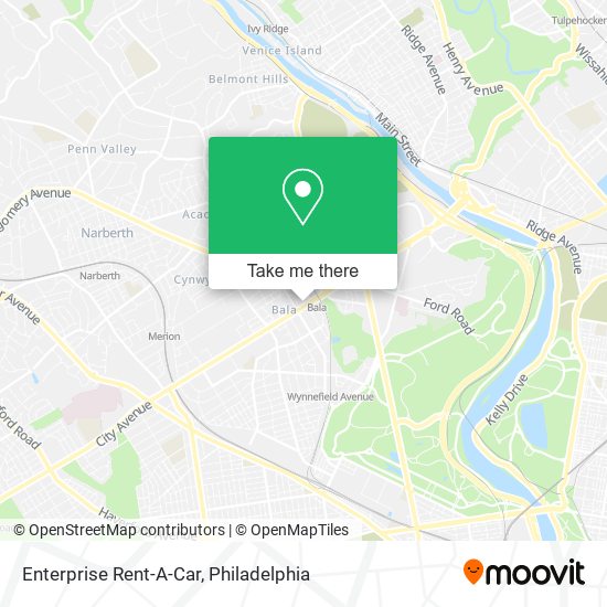 Enterprise Rent-A-Car map