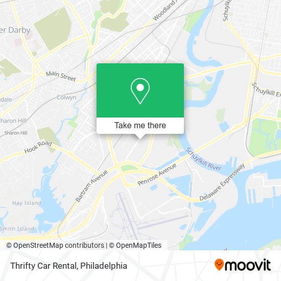 Thrifty Car Rental map