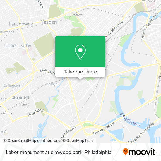 Mapa de Labor monument at elmwood park