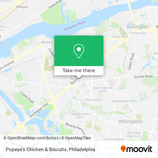 Mapa de Popeye's Chicken & Biscuits