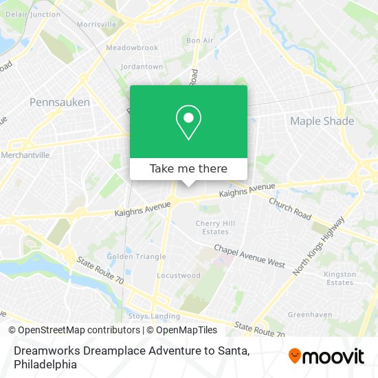 Dreamworks Dreamplace Adventure to Santa map