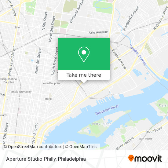 Aperture Studio Philly map