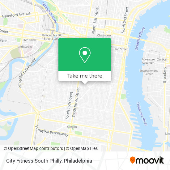 Mapa de City Fitness South Philly