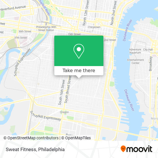 Mapa de Sweat Fitness