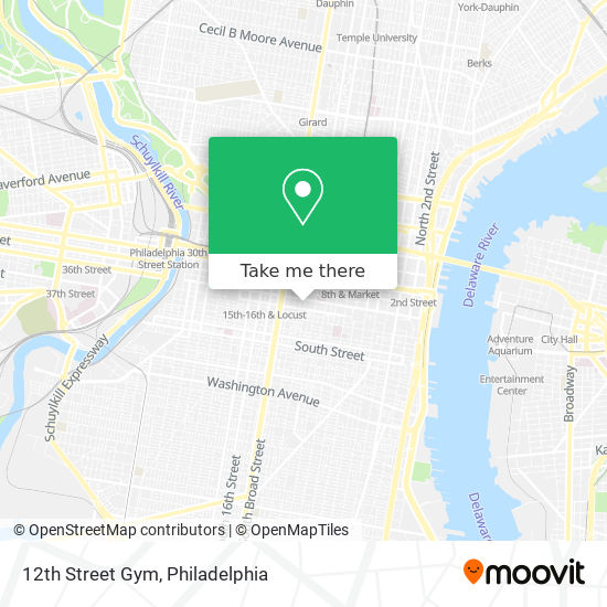 12th Street Gym map