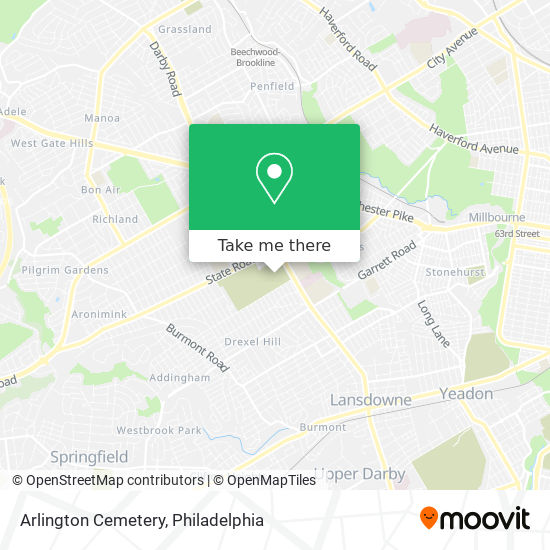 Arlington Cemetery map