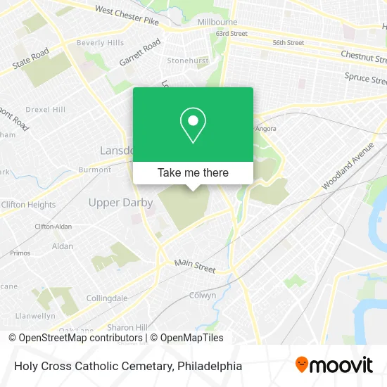 Holy Cross Catholic Cemetary map