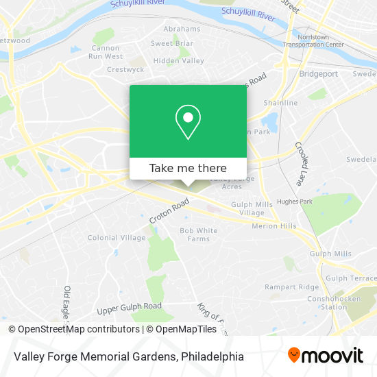 Mapa de Valley Forge Memorial Gardens