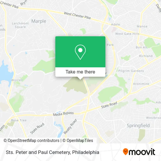 Sts. Peter and Paul Cemetery map