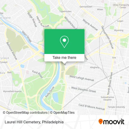 Laurel Hill Cemetery map