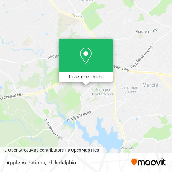 Apple Vacations map