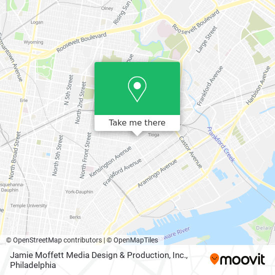 Jamie Moffett Media Design & Production, Inc. map