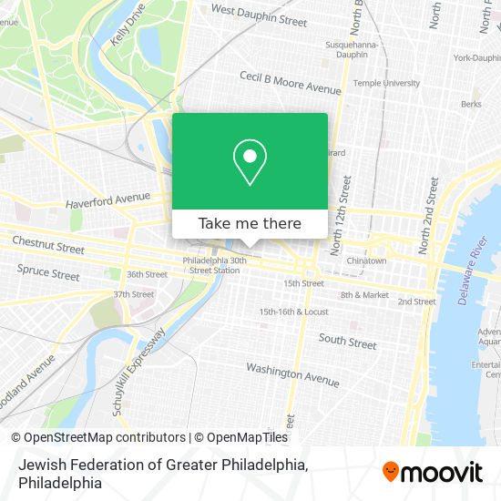 Mapa de Jewish Federation of Greater Philadelphia