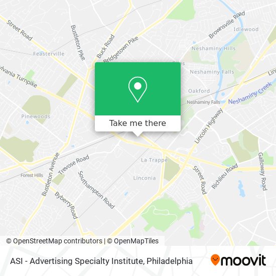 Mapa de ASI - Advertising Specialty Institute