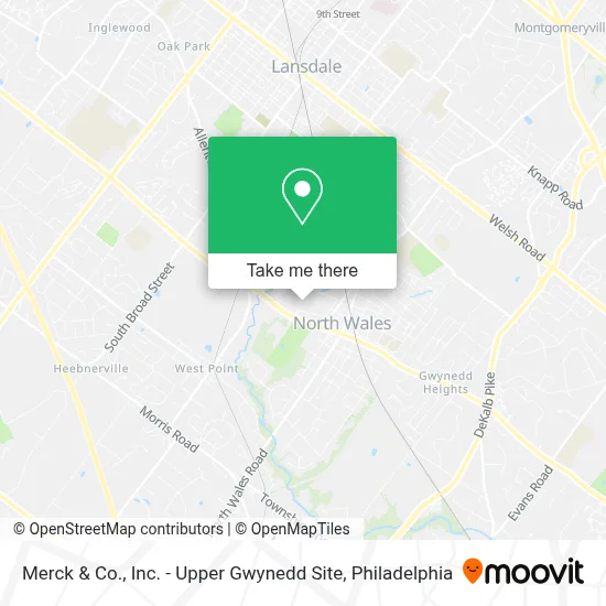 Merck & Co., Inc. - Upper Gwynedd Site map
