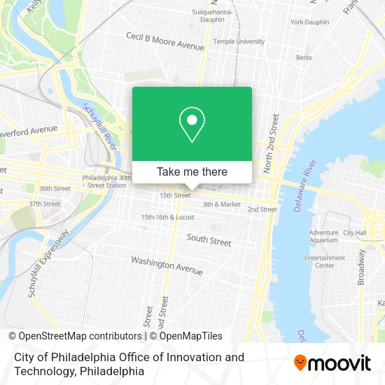 City of Philadelphia Office of Innovation and Technology map