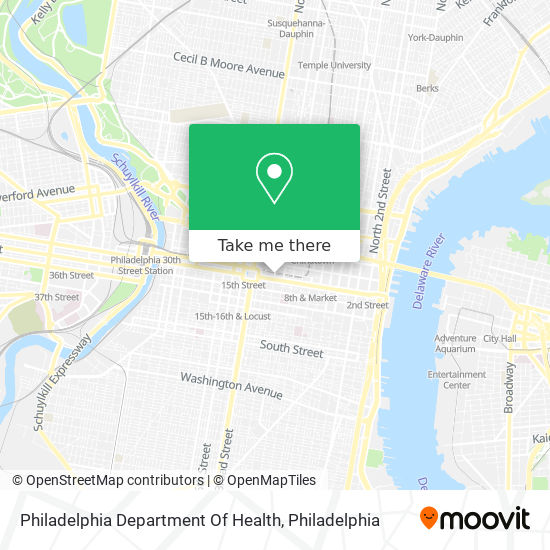 Mapa de Philadelphia Department Of Health