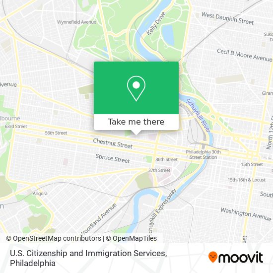 U.S. Citizenship and Immigration Services map