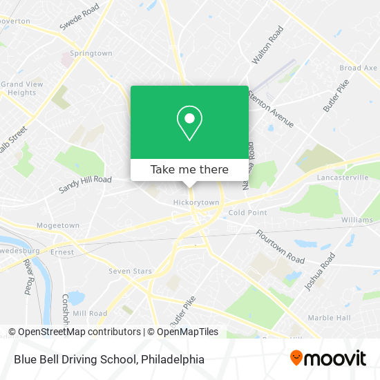 Blue Bell Driving School map