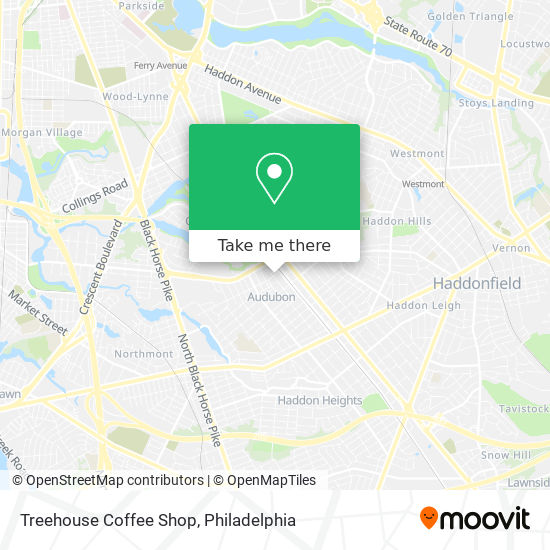 Mapa de Treehouse Coffee Shop
