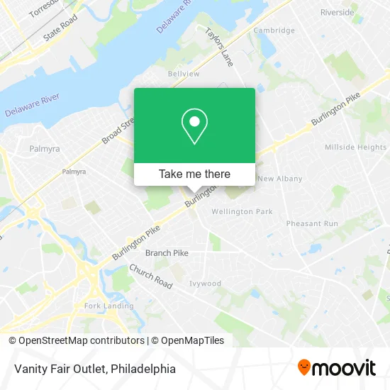 Vanity Fair Outlet map